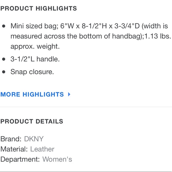 Dkny mini backpack - Picture 3 of 5